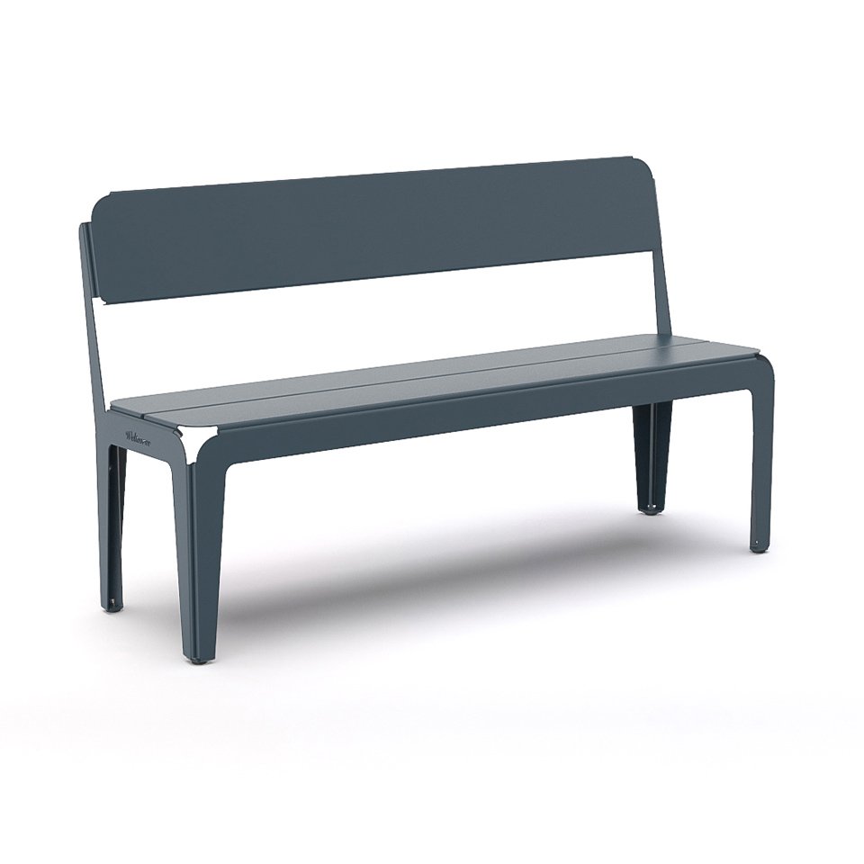 Weltevree bended-bench-with-backrest-greu-blue-details