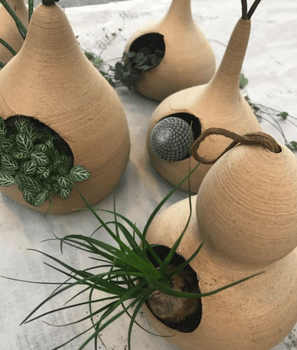 Duurzame plantenhanger Double skinny van gerecyclede materialen Studio Perspective