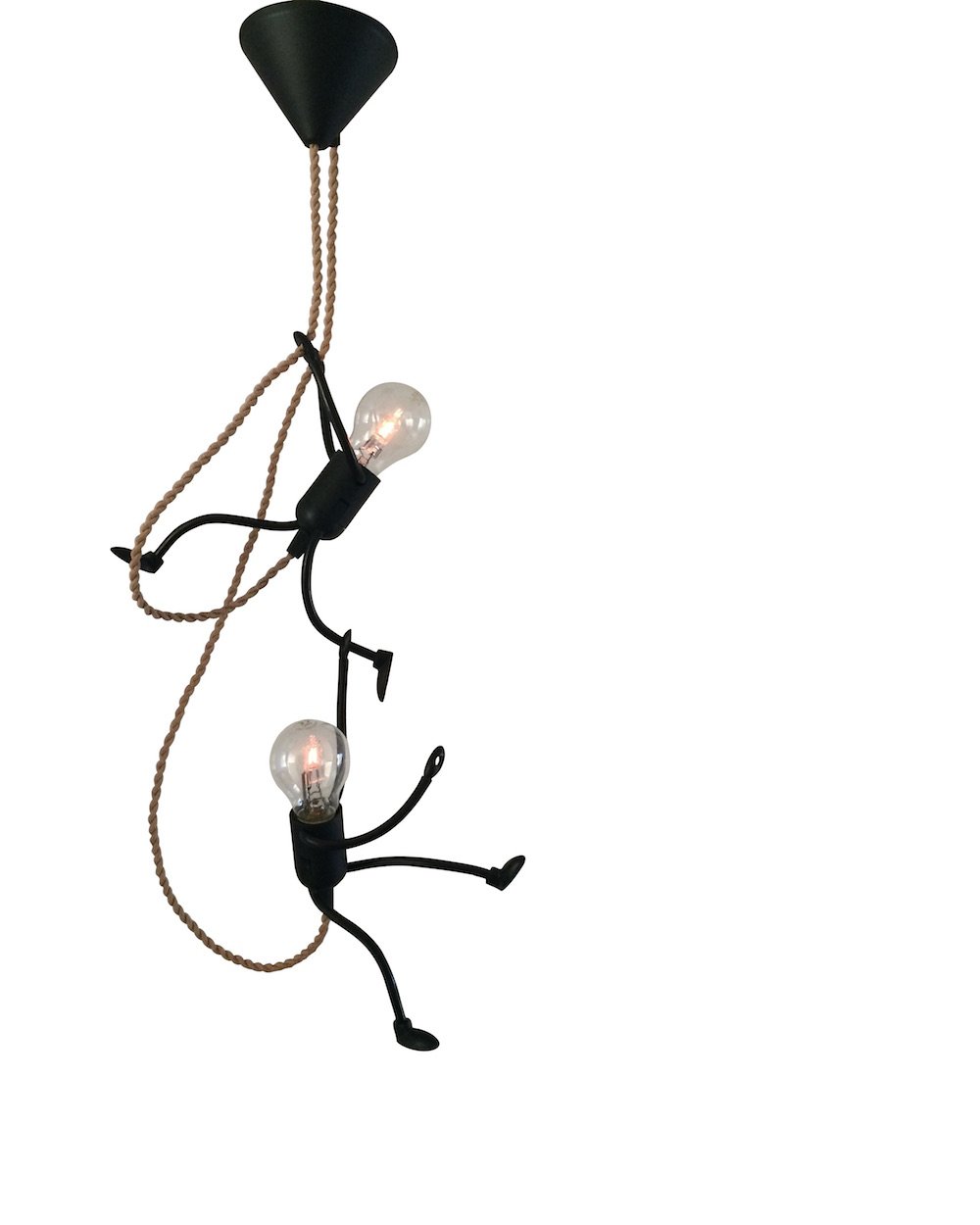 Mr. bright hanglamp met buigbare poppetjes bij Studio Perspective