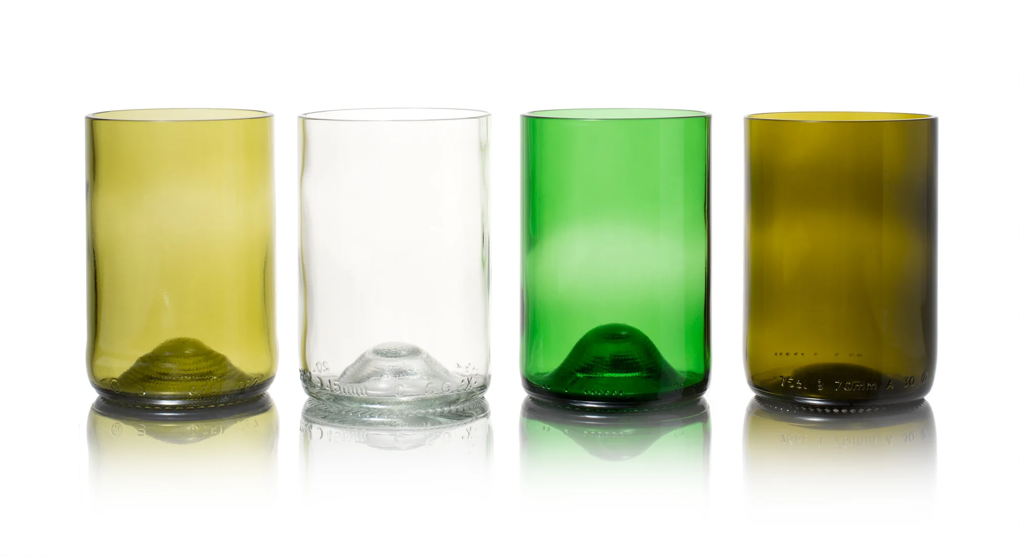 gekleurde duurzame glazen verpakking