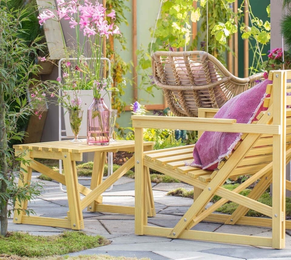 Patio easy chair duurzame groene tuinstoel Weltevree