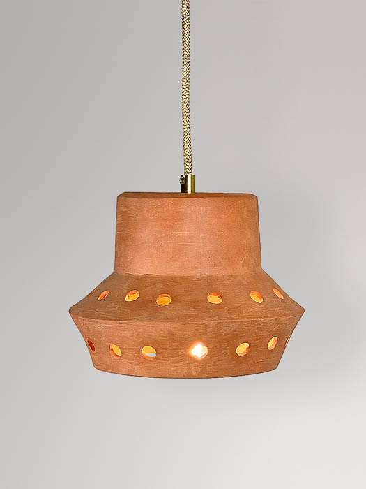 Terracotta open hanglampen