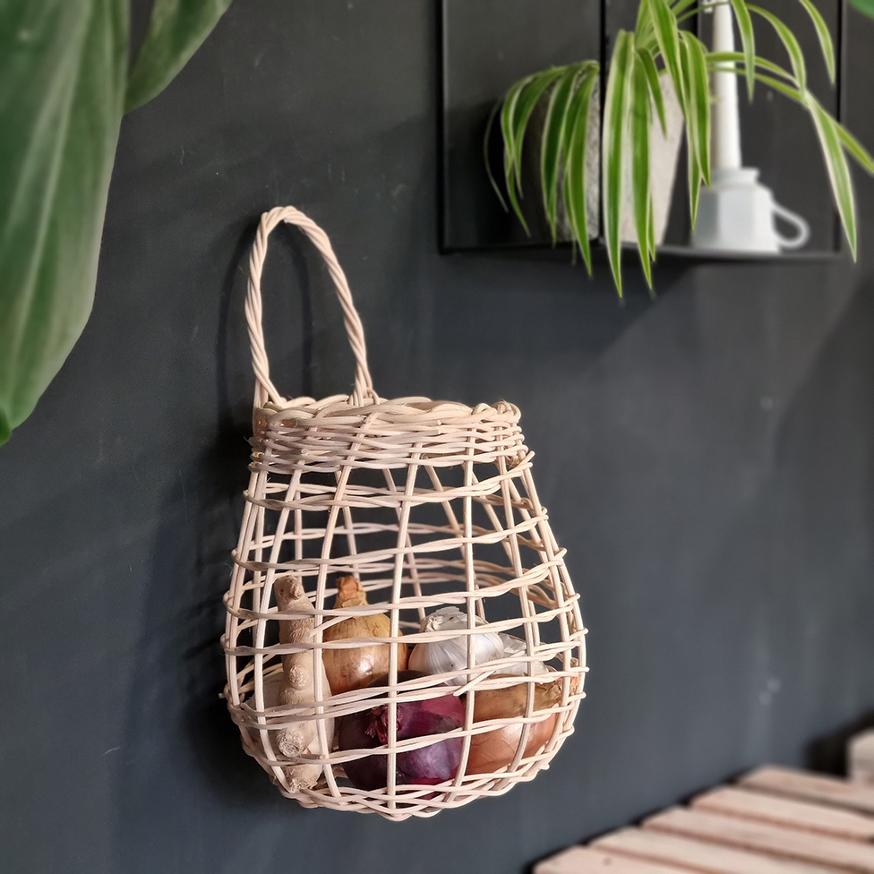 the Wicker Hanging Basket